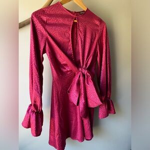 Nasty Gal Hot Pink Mini Dress Size 2